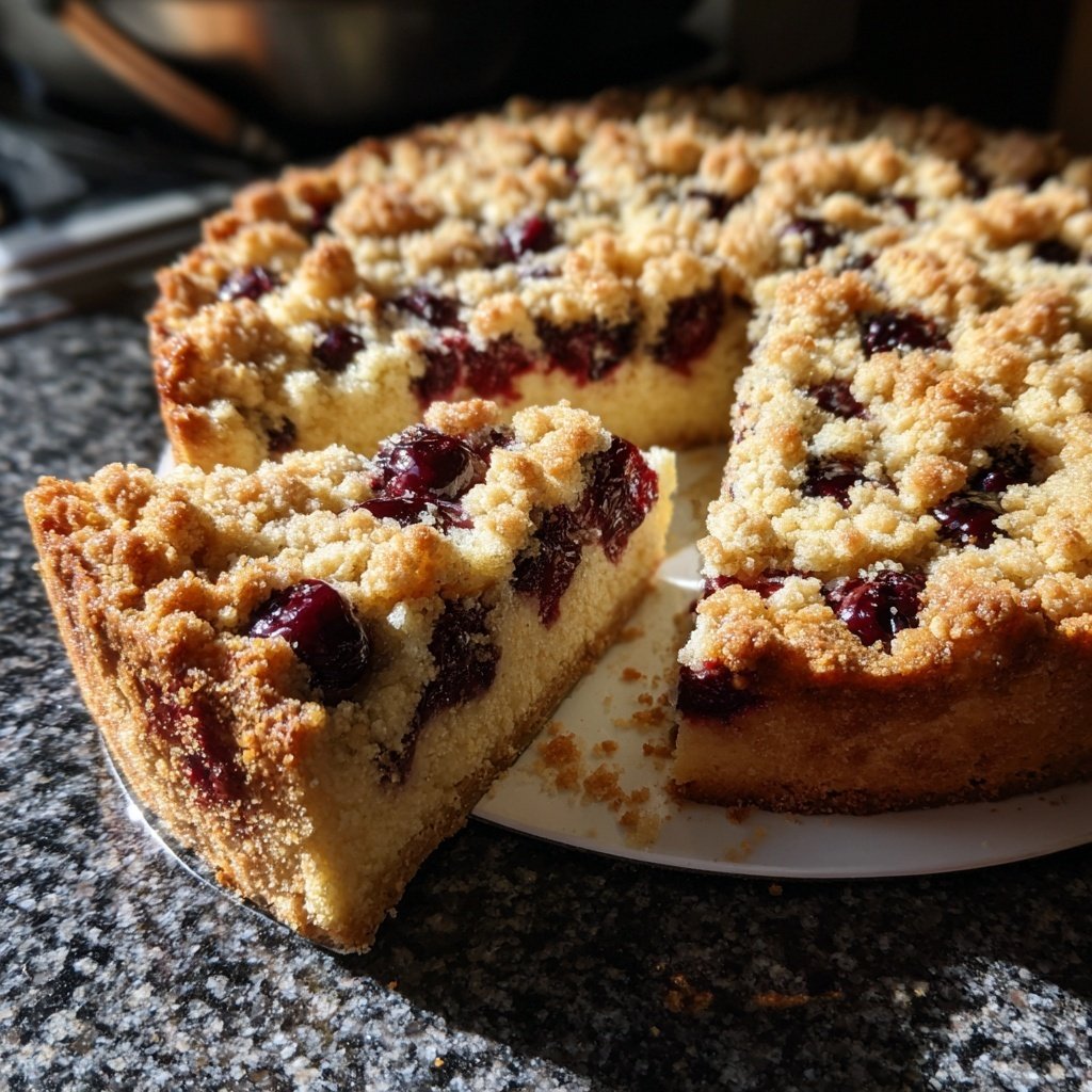 Streuselkuchen Mit Kirschen