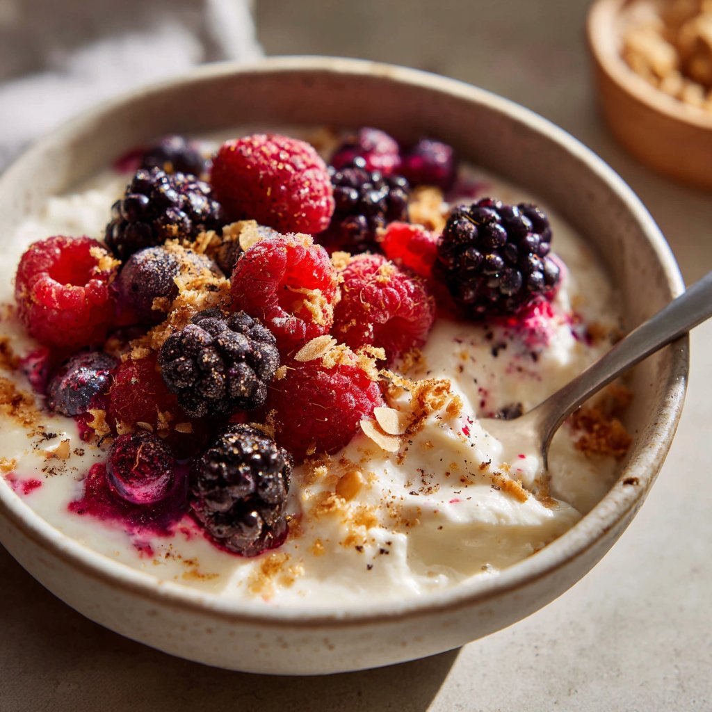 Frühstücksideen mit Beerenjoghurt