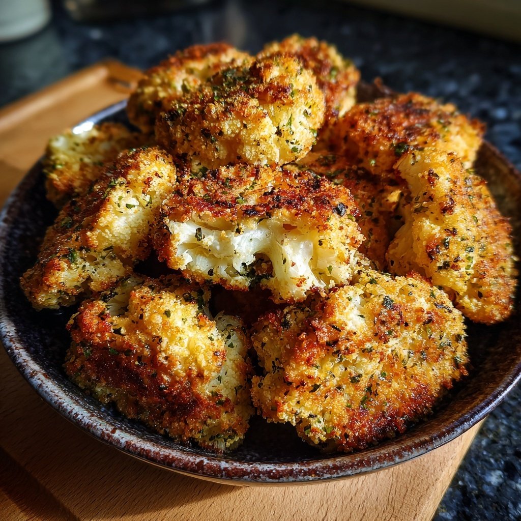 Blumenkohl Ofen Nuggets