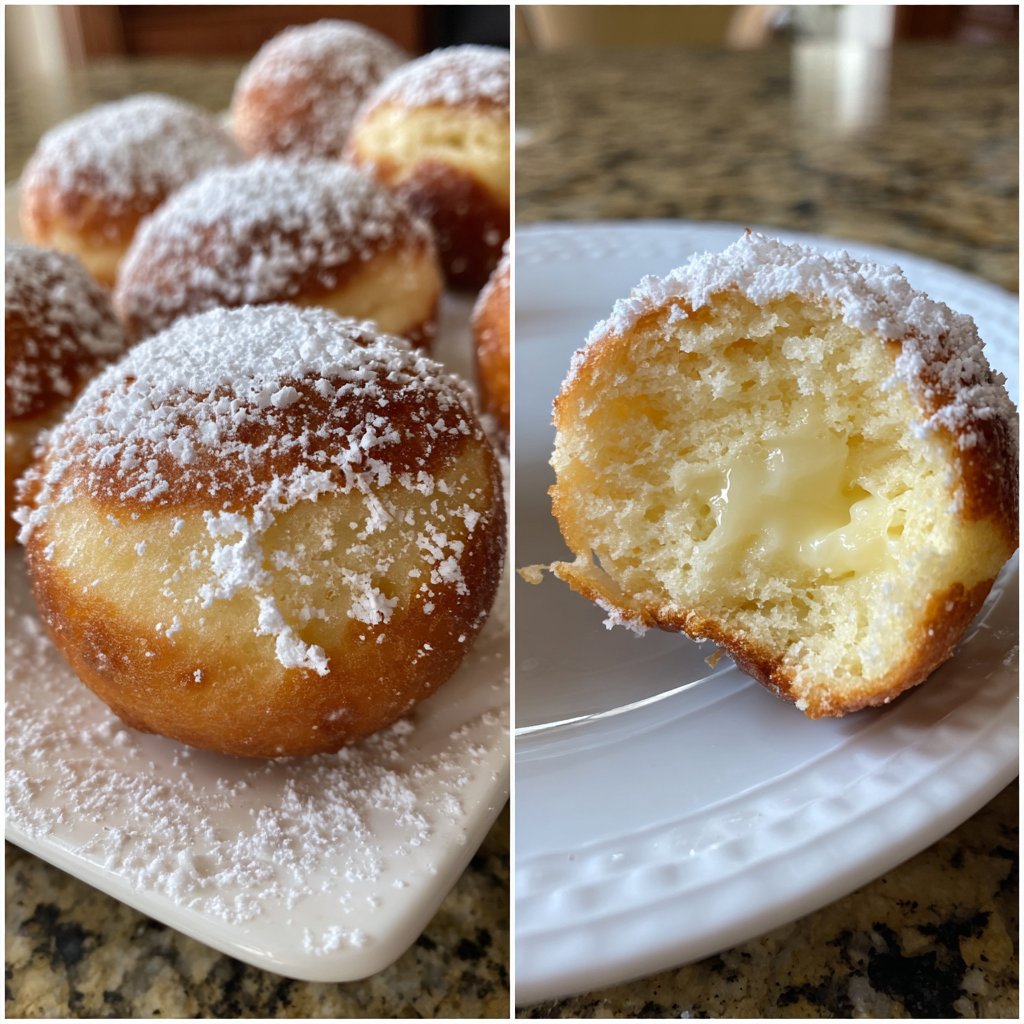 Quarkbällchen mit Joghurtteig