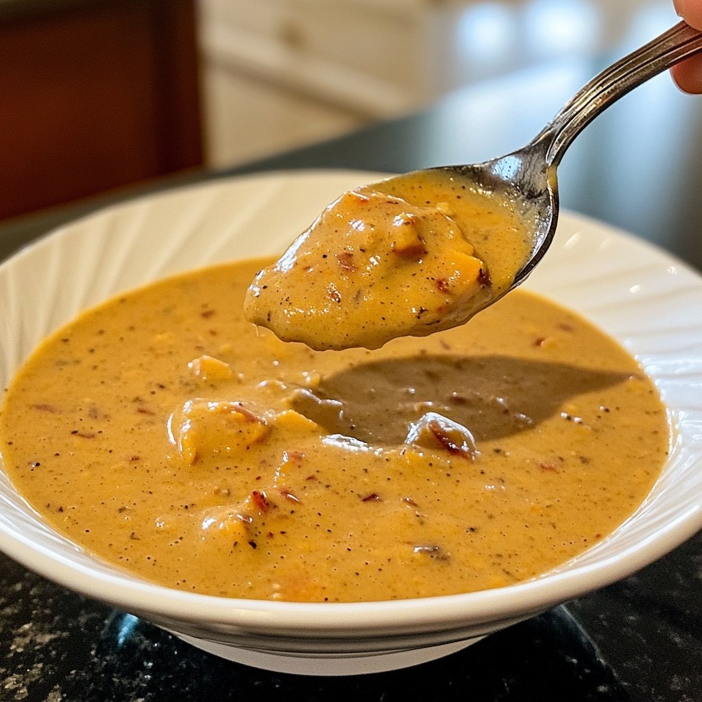 Butternut Kürbissuppe mit Ingwer und Kokos