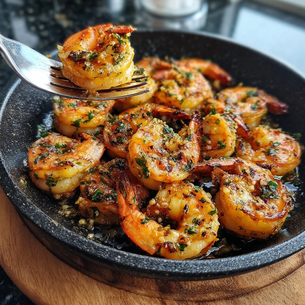 Gegrillte Garnelen Mit Knoblauch