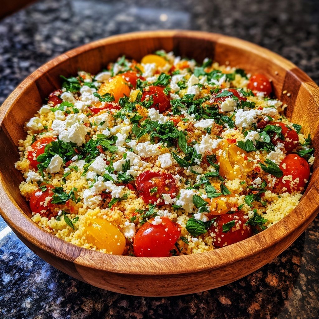 Couscous Salat Mit Feta Zum Grillen