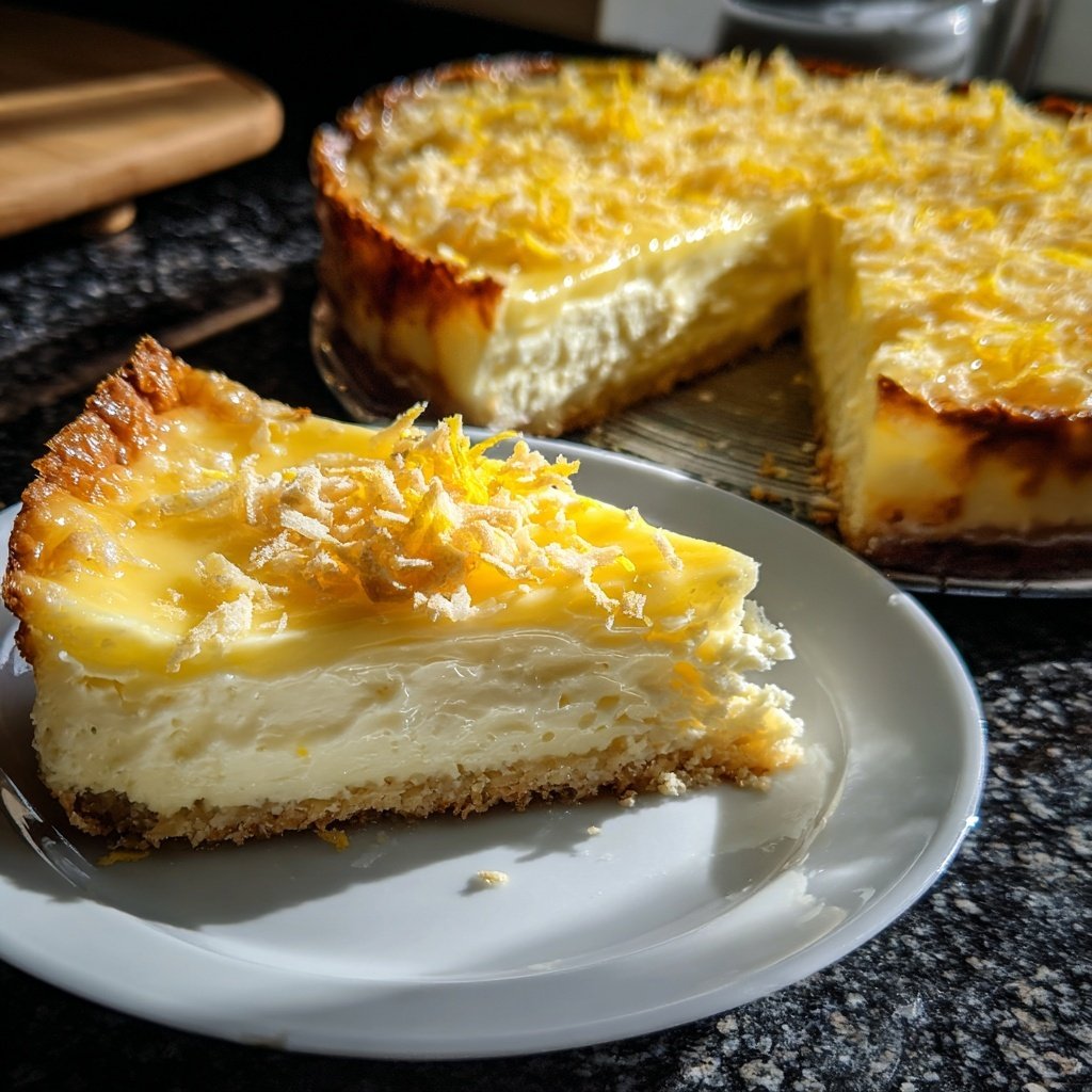 Käsekuchen mit Zitronenfruchtspiegel