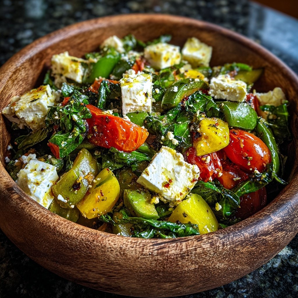 Gesund & Leicht Mediterrane Gemüsepfanne mit Feta
