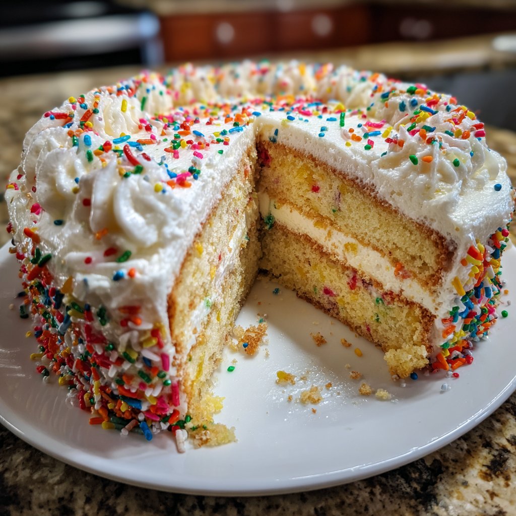 Geburtstagskuchen bunt