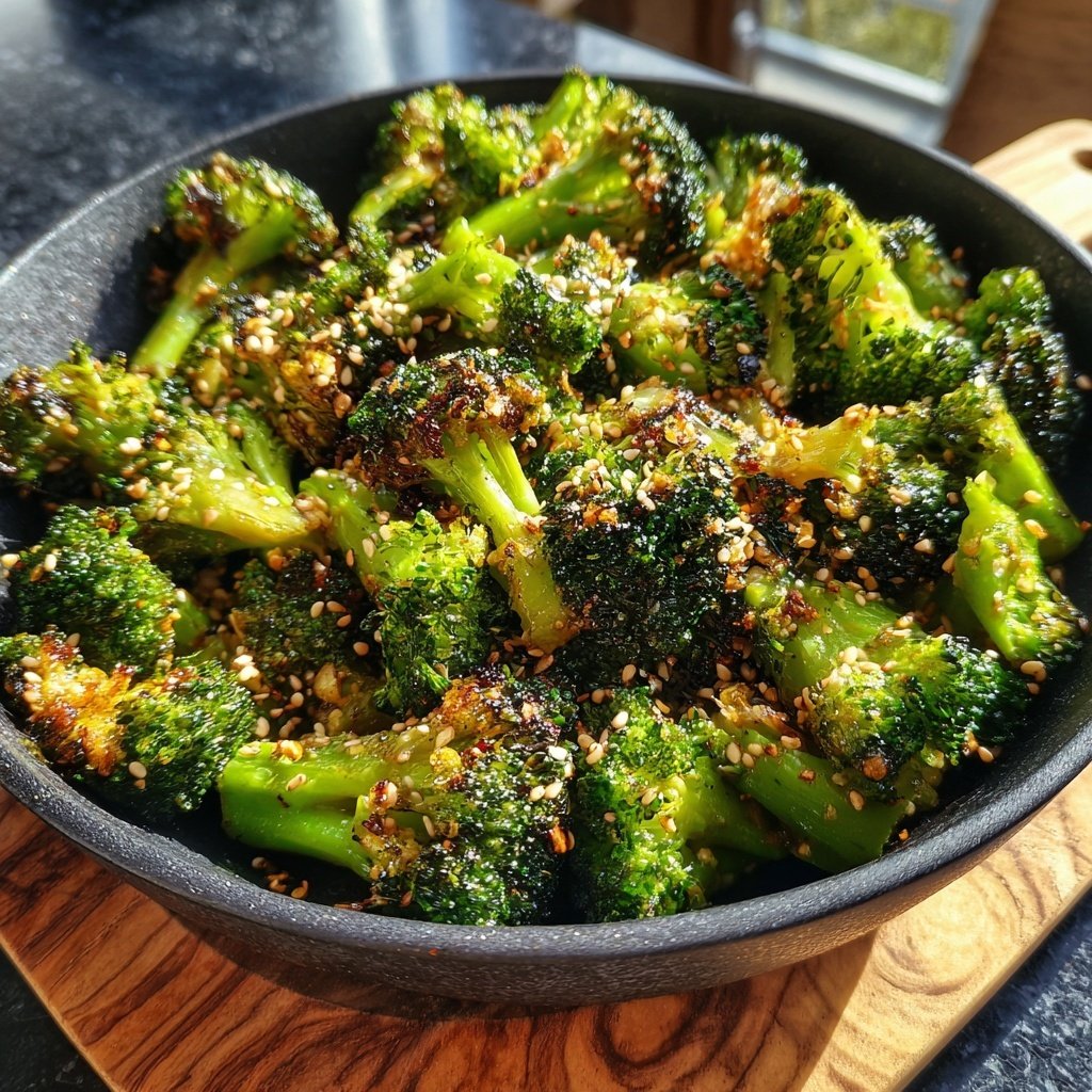 Brokkoli Pfanne Mit Sesam