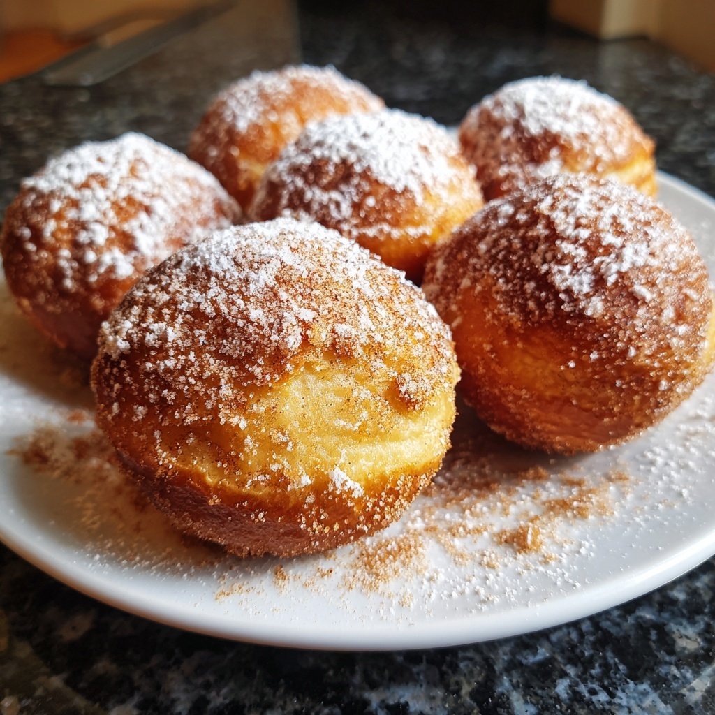 Quarkbällchen mit Zimt-Zucker